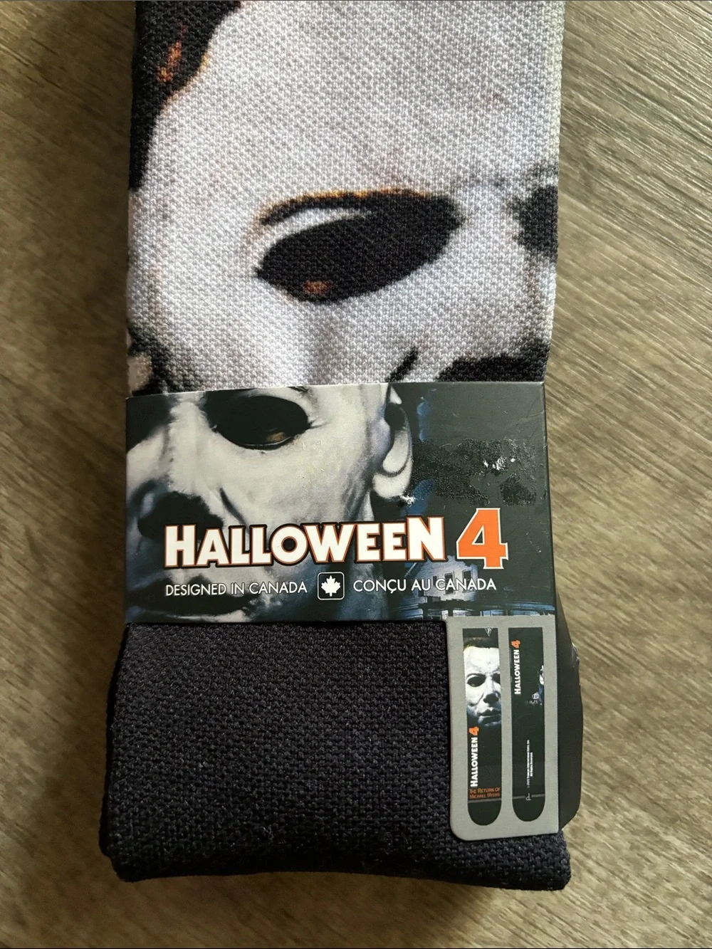Halloween 4 Men's Graphic Socks - Black/White